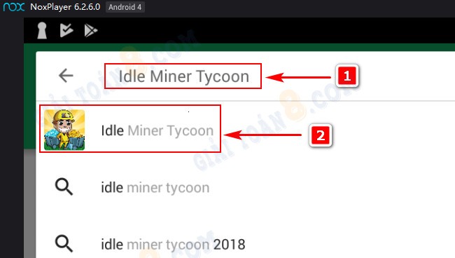 cach choi idle miner tycoon tren may tinh