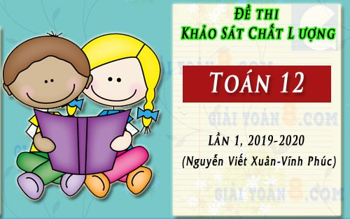 de khao sat toan 12 lan 1 truong nguyen viet xuan vinh phuc nam 2019 2020