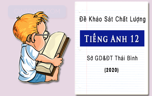 de khao sat tieng anh 12 so gd dt thai binh nam 2020