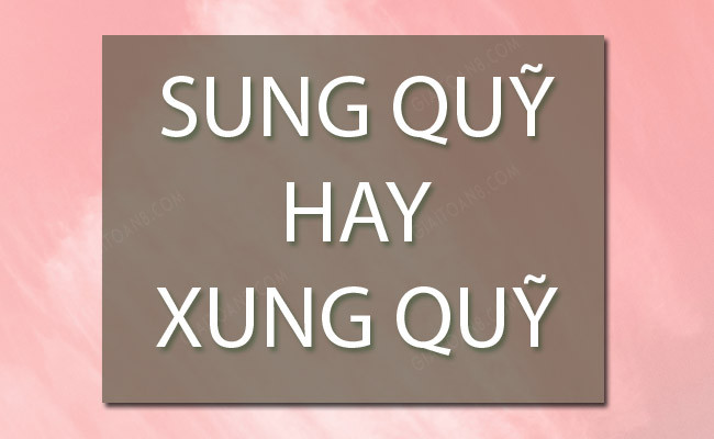 viet sung quy hay xung quy dung chinh ta