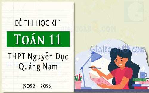 Đề kiểm tra học kì 1 Toán 11 năm 2022-2023 trường THPT Nguyễn Dục, Quảng Nam