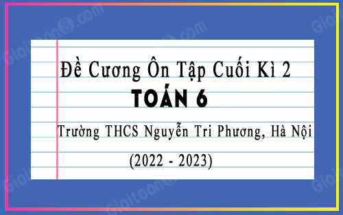 Đề cương ôn tập giữa kì 2 Toán 6 năm 2022-2023 trường THCS Nguyễn Tri Phương, Hà Nội