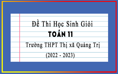 Đề thi học sinh giỏi Toán 11 năm 2022-2023 trường THPT Thị xã Quảng Trị