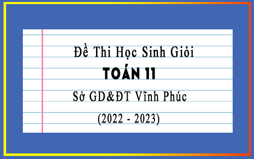 Đề thi học sinh giỏi Toán 11 THPT năm 2022-2023 sở GD&ĐT Vĩnh Phúc