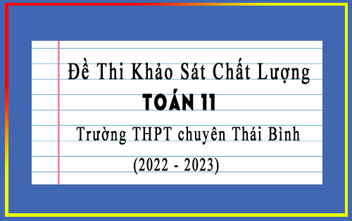 Đề thi khảo sát chất lượng Toán 11 năm 2022-2023 trường THPT chuyên Thái Bình