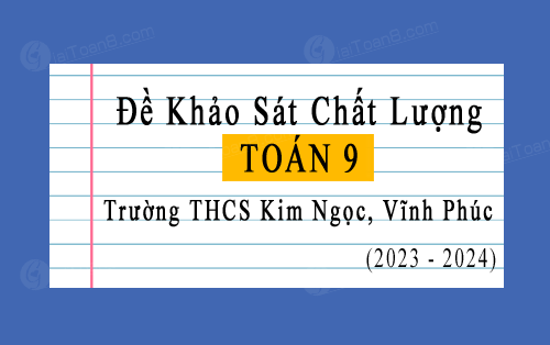 Đề KSCL Toán 9 đầu năm 2023-2024 trường THCS Kim Ngọc, Vĩnh Phúc