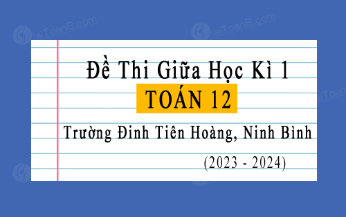 Đề thi giữa kì 1 Toán 12 trường Đinh Tiên Hoàng, Ninh Bình năm 2023-2024