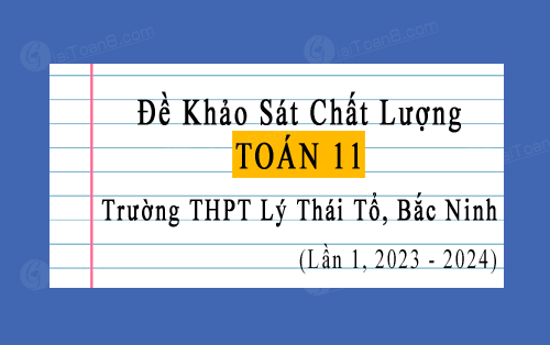 Đề thi khảo sát Toán 11 lần 1 năm 2023-2024 trường THPT Lý Thái Tổ, Bắc Ninh