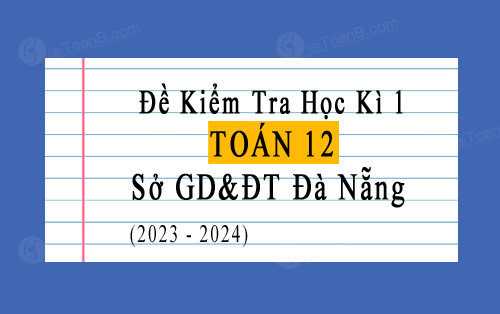 Đề kiểm tra học kì 1 Toán 12 năm 2023-2024 sở GD&ĐT Đà Nẵng