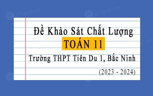 Đề thi khảo sát chất lượng Toán 11 năm 2023-2024 trường THPT Tiên Du 1, Bắc Ninh