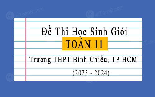 Đề thi học sinh giỏi Toán 11 năm 2023-2024 trường THPT Bình Chiểu, TP HCM