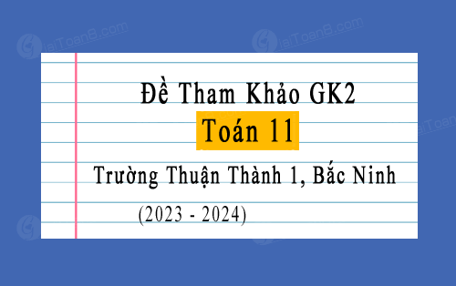 Đề tham khảo giữa kì 2 Toán 11 năm 2023-2024 trường Thuận Thành 1, Bắc Ninh