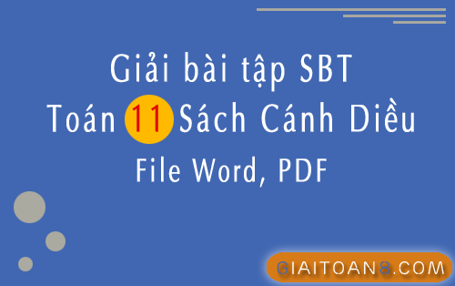 File word Sách bài tập Toán 11 Cánh diều pdf, có lời giải