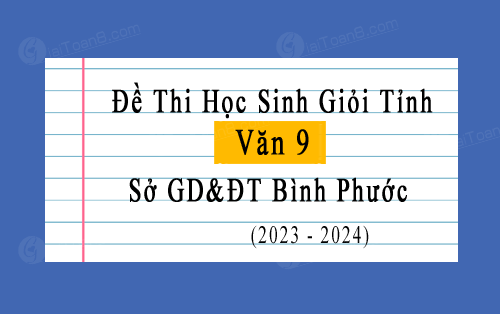 Đề thi học sinh giỏi môn Văn 9 cấp tỉnh năm 2023-2024, sở GD&ĐT Bình Phước