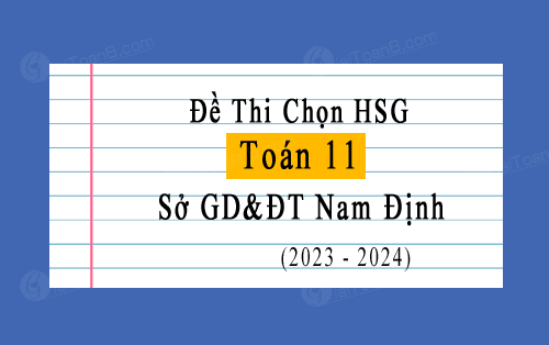Đề thi chọn HSG Toán 11 năm 2023-2024 sở GD&ĐT Nam Định