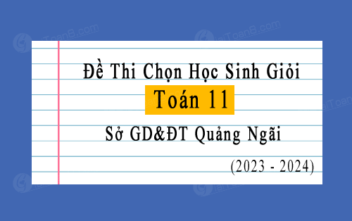 Đề thi chọn học sinh giỏi cấp tỉnh Toán 11 năm 2023-2024 sở GD&ĐT Quảng Ngãi