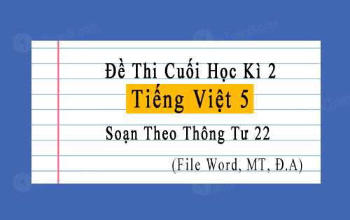 Đề thi học kì 2 Tiếng Việt 5 năm 2023-2024 theo Thông tư 22