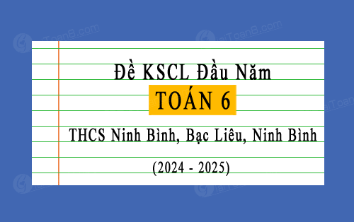 Đề KSCL Toán 6 đầu năm 2024-2025 trường THCS Ninh Bình, Bạc Liêu, Ninh Bình